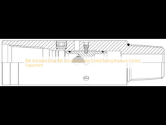 বল-অ্যাক্টিভেটেড ড্রপ বল সার্কুলেটিং ভালভ রোলড টিউবিং চাপ নিয়ন্ত্রণ সরঞ্জাম